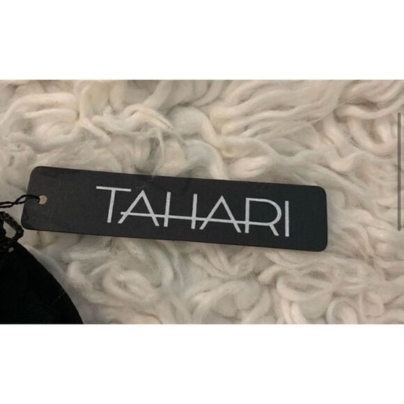 Tahari Women's Silk Skirt Mini Floral Pencil Mid Rise Straight Black Size 14 NWT - Picture 4 of 6